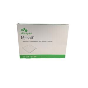 Molnlycke 285580 Mesalt Impregnated Wound Dressing 2" x 2" Box 27 Ex 07/26 READ